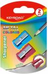 Keyroad Hegyező 1 lyukú fém 2 db/bliszter Keyroad Metal Colourful vegyes (KR971864)