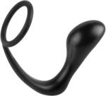 Pipedream ass-gasm plug - análujj dildó péniszgyűrűvel (fekete)