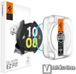 Spigen Samsung Galaxy Watch6 44mm (SM-R940/945), SPIGEN EZ FIT Glas. tR okosóra üvegfólia, 9H, 0, 2mm, 2db, Sík rész (AGL06520)