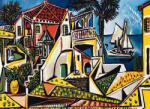 EUROGRAPHICS - Puzzle Pablo Picasso - Mediterranean Landscape - 1 000 piese