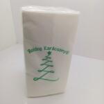 Peppy-Trade Karácsonyi szalvéta 1/8 hajtott 55 db/csomag - feliratos, karácsonyfás