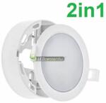 spectrumLED ALGINE 6W 2in1 kerek fehér LED mennyezeti lámpa melegfehér SLI037027WW_PW (SLI037027WW_PW)