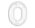 Godan B&C White, Fehér 0-ás szám fólia lufi 92 cm (MLG188776)