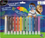 DERFORM Arcfestő krétakészlet, 12 db-os, kitekerhető krétákkal, Kidea (DFM-KDTW12KA) - mesescuccok