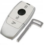  Mercedes 3 gombos smart kulcsház fehér (ME000041)