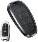 Hyundai 3 gombos keyless kulcs alumínium+bőr tok (LHY000)