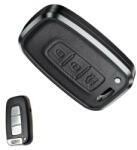 Hyundai 3 gombos smart kulcs aluminium+bőr tok (LHY014)