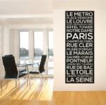 4 Decor Sticker Actractii turistice din Paris - beestick-deco - 127,99 RON