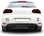 4 Decor Sticker auto - Craniu de minge