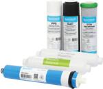 FILTRO Set balance complet, 5+1 cartușe osmoză inversă premium, prefiltrare, membrană 75 GPD și postfiltrare Ca+Mg, 12 luni, standard 10 (ES-SET6-BALANCE) Filtru de apa bucatarie si accesorii