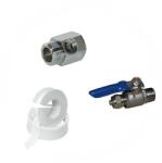 FILTRO Kit alimentare filtru, format din robinet metalic 1/4", T cromat de 1/2" si banda de teflon, pentru sisteme de filtrare cu furtun flexibil de 1/4 (FL-KIT-ALIM12) Filtru de apa bucatarie si accesorii