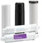 FILTRO Set alkafuse intermediar, 5 cartușe osmoză inversă premium, prefiltrare și dublă mineralizare pH+, 6 luni, standard 10 (ES-SET5-ALKAFUSE) Filtru de apa bucatarie si accesorii