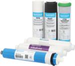 FILTRO Set alkafuse complet, 5+1 cartușe osmoză inversă premium, prefiltrare, membrană 75 GPD și mineralizare cu creștere pH, 12 luni, standard 10 (ES-SET6-ALKAFUSE) Filtru de apa bucatarie si accesorii