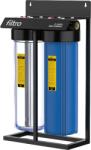 FILTRO Set 2 carcase mixte, BIG BLUE 20" TWIN MIX , conexiune 1" din alama, cheie, supapa presiune si cadru metalic (BIG-BLUE-20-TWIN-MIX) Filtru de apa bucatarie si accesorii