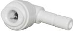 FILTRO Conector L, 3/8" furtun (9 mm) x 1/4" tub (6 mm), cuplare cu mufa rapida pentru furtun de 9 mm (EF003-C) Filtru de apa bucatarie si accesorii