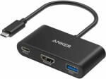Anker Hub Anker PowerExpand 3-in-1, 100W Power Delivery, USB-C, 4K HDMI, USB 3.0, Gri