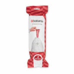 Brabantia Sac de gunoi Brabantia, marimea J 20-25L, 20 bucati, alb 650537 (650537)