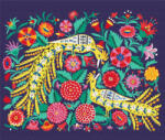 Brushme Set pictura pe numere, cu sasiu, Pasari in flori, 50x60 cm (BS53658L) Carte de colorat