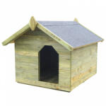 vidaXL impregnált fenyőfa kerti kutyaház felnyitható tetővel (45150)