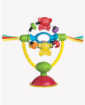 Playgro Jucarie pentru scaunul de masa, Cu ventuza, Cu activitati, Rotativa, High chair Spinning Toy, 19.5 cm, Playgro (64177) Scaun de masa bebelusi