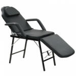 vidaXL hordozható fekete műbőr arckezelő szék 185 x 78 x 76 cm (110160) - balena