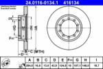 ATE Disc frana ATE 24.0116-0134.1 (24.0116-0134.1)