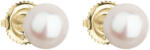 Evolution Group Cercei de aur bujor cu perle reale Pavon 921004.1