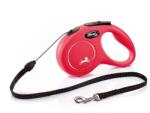 flexi New Classic lesa automata cu sir pentru caini, rosu, marimea S, 5 m
