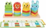 2Kids Toys Wooden Activity Toy Friends interaktív játék fából készült 18 m+ 27 db