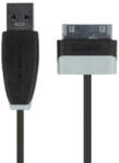 Bandridge Szinkron és Töltő Kábel Samsung 30 Pólusú Dugasz - USB A Dugó 1.00 m Fekete