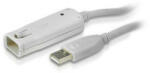 ATEN Aktív USB 2.0 Hosszabbító Kábel USB A Dugó - USB A Aljzat 12 m Elefántcsont