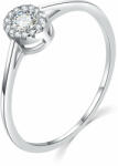 MOISS Luxus ezüst gyűrű átlátszó cirkónium kővel R00020 56 mm