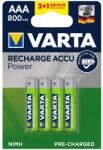 VARTA Recharge mikro ceruza akku (AAA) 800mAh 4db (56703101494)