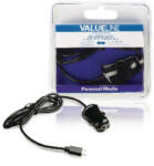 Valueline Autós Töltő 1-Kimenet 2.1 A Micro USB Fekete