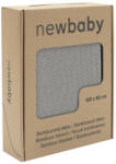NEW BABY Bambusz kötött takaró New Baby 100x80 cm grey - pindurka