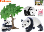 MIKRO Zoolandia panda cu pui și accesorii (MI51053) Figurina