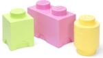 LEGO® Cutii de depozitare LEGO® Multi-Pack 3 buc - pastel (SL40140802)