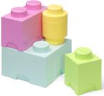 LEGO® Cutii de depozitare LEGO® Multi-Pack 4 buc - pastel (SL40150802)