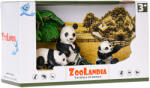 MIKRO Zoolandia panda cu pui și accesorii (MI51052) Figurina
