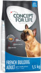Concept for Life Concept for Life 15% reducere! 4 x 1 / 1, 5 kg Hrană uscată câini - French Bulldog Adult