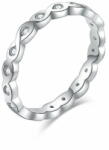  MOISS Elegáns ezüst gyűrű átlátszó cirkónium kővel R00019 (Kerület 45 mm)