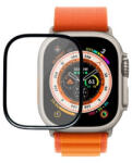  Full Screen Silk lcd kijelző üvegfólia, ütésálló védőfólia Apple Watch Ultra 2 49mm, fekete (3D, 9H)
