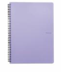 Karton PP Caiet spiralat PP PASTELINI A4/70 coli, violet