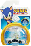 Sonic Nintendo Sonic - Vehicul din metal cu figurina 1: 64, Silver, S5 (40921) Figurina