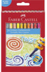 Faber-Castell Zsírkréta készlet 24db-os csavarható mechanikával (5neon szín+arany+ezüst) FABER-CASTELL (120004) (120004)