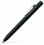 Faber-Castell Golyóstoll, 0, 35 mm, nyomógombos, metál fekete tolltest, FABER-CASTELL "Grip-2011", kék (tfc144187) - irodaszer