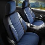 Panda Set Huse Scaune Auto pentru Audi A4 - Panda Elegant, Albastru, 11 piese
