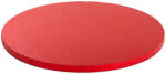 Decora Platou Tort Rotund Rosu Satinat, O 25 x H 1.2 cm (931360) Tava
