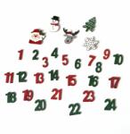  Fa díszek Adventi naptár | 29 db (karácsonyi fa dekorációk)