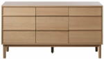Unique Furniture Нисък скрин с дъбов декор в естествен цвят 75x140 cm Ponza - Unique Furniture (48450200)
